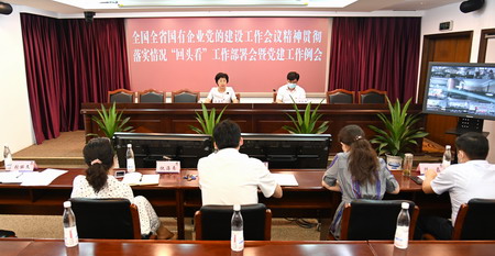 蘇鹽集團黨委召開全國全省國有企業黨的建設工作會議精神貫徹落實情況“回頭看”工作部署會暨黨建工作例會 蘇鹽集團黨委召開全國全省國有企業黨的建設工作會議精神貫徹落實情況“回頭看”工作部署會暨黨建工作例會